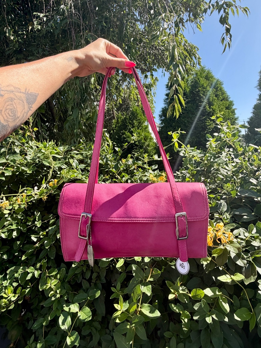 Tignanello Fuchsia Shoulder Bag